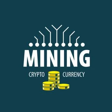 Digital currency mining 스톡 일러스트