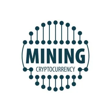 Digital currency mining Stock Illustration
