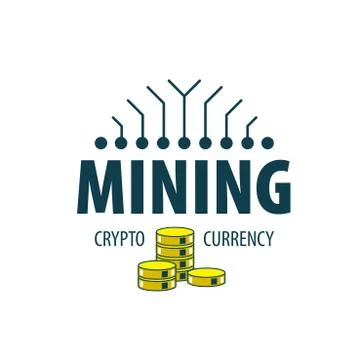 Digital currency mining 스톡 일러스트