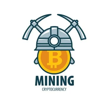 Digital currency mining 스톡 일러스트