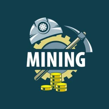 Digital currency mining 스톡 일러스트