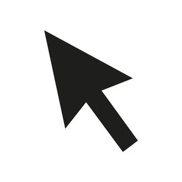 (Digital Cursor Pointer Arrow Icon. Abstract graphical element representing.. Stockillustratie