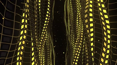 Digital Curtain Flowing Background 库存影片 348026861