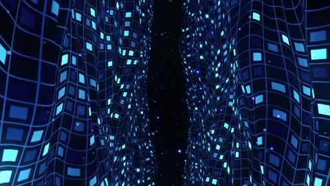 Digital Curtain Grid Background Stock Footage 348026860