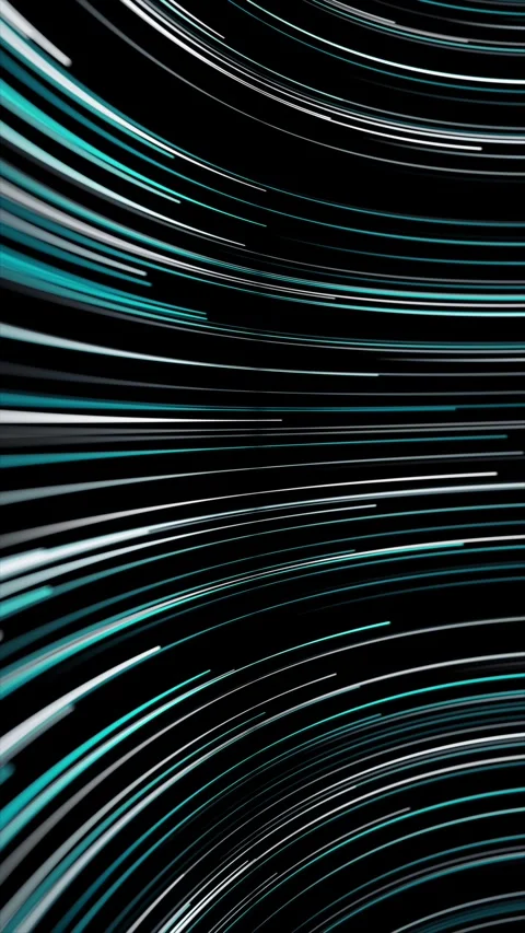Digital curve lines technology loop vertical animation background Stock Footage 338107310