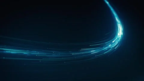 Digital Curved Light Strings Background Stock Footage 336103389