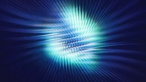 Digital Cyan Moire Vortex Abstract Spiral Background Stock Footage 337941742