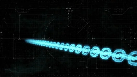 Digital cyber blockchain concept background. Business technology and cryptocu Stock Footage 201996163
