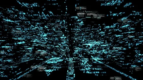 Digital Cyber City Stock Footage 72782346
