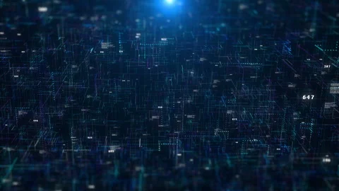 Digital cyber data network connection 4K motion 스톡 동영상 329828553