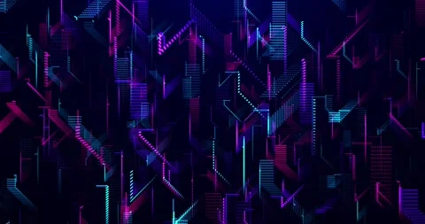 Digital cyber mesh with particles in virtual space, high speed connection Stock Footage 247267821