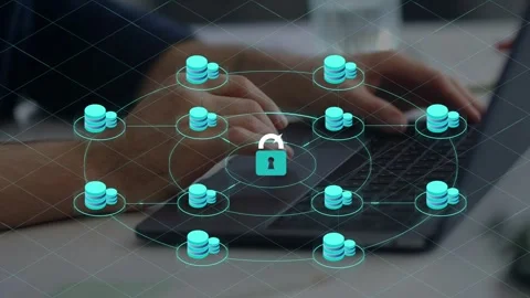 Digital cyber secure, Cybersecurity and privacy concepts to protect data. Stock Footage 279895200