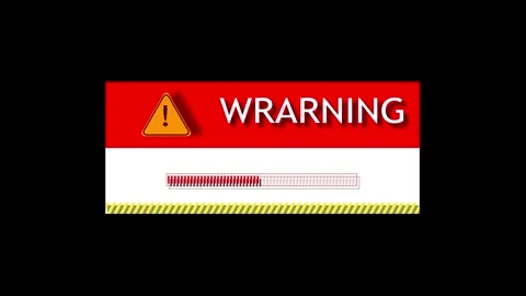 Digital Cyber Security and safety information, personal data concept. Warning Stock Footage 247428877