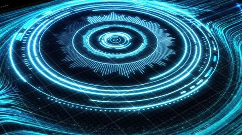 Digital cyber security concept background. Many data transfer through the ... Stock Photos