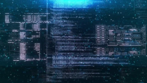 Digital Cyber security glitch effect with noise background. Error signal Virus Stock Footage 278792598
