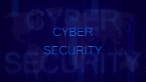 A digital cyber security interface displays analytical data on screen. This.. Stock Footage 341128443
