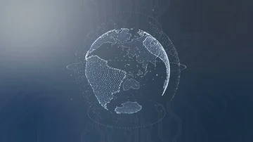 Digital cyber space for head up display background.News intro background. Stock Footage 85501447