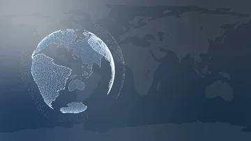 Digital cyber space for head up display background.News intro background. Stock Footage 85506447