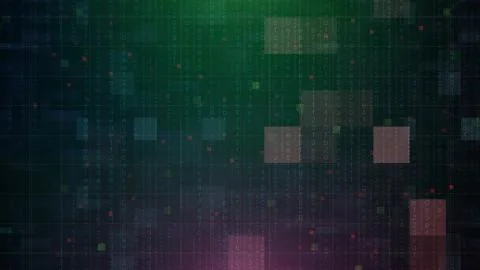 Digital cyber technology pattern background Stock Illustration