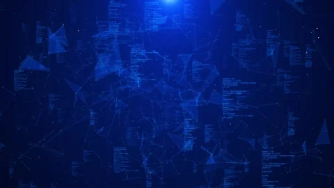 Digital cyber wave cyberspace lines network, big data, data center, virtual Stock Footage 260212976