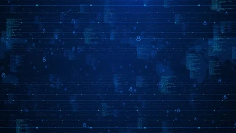 Digital cyber wave cyberspace lines network, big data, data center, virtual Stock Footage 260213122