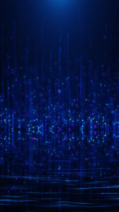 Digital cyber wave cyberspace lines network Matrix particle grid virtual reality Stock Footage 313984648