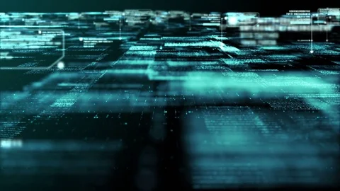 Digital Cyber World Video stock 73039518