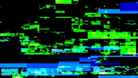 Digital cyberpunk noise. Broken data backdrop Illustrazione stock
