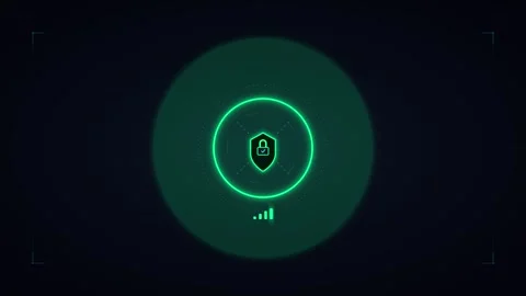 Digital cybersecurity shield hud interface unlocking secure data access ani.. Video stock 337566654