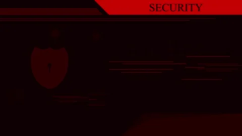 Digital cybersecurity system protection and secure data safety Stock Footage 299732680