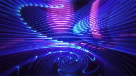 Digital cyberspace 4K with digital data network connections. Abstract Video stock 289217514