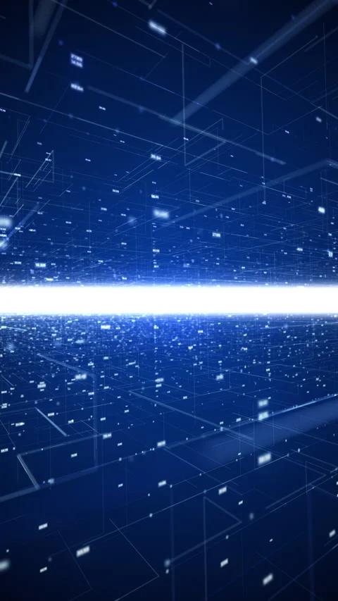 Digital cyberspace abstract vertical animation background Stock Footage 234990393