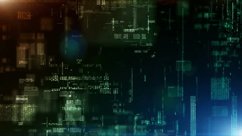Digital cyberspace and digital data network connections concept. Transfer dig Stock Footage 141117955