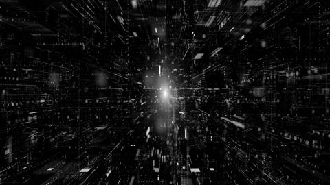 Digital cyberspace and digital data network connections concept. Transfer dig Stock Footage 150409542