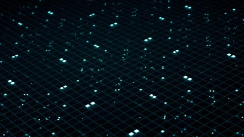 Digital cyberspace background, futuristic tech pattern suitable for HUD, FUI Stock Footage 296243785