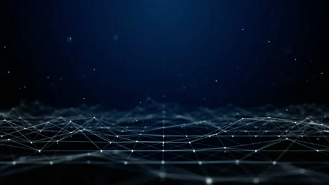 Digital Cyberspace, Digital Data Network and Blockchain Connections. Technolo Stock Footage 160886247