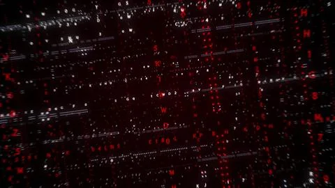 Digital cyberspace with digital data network connections. Abstract background Stockillustratie