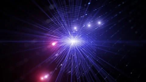Digital cyberspace fingerprint animation Stock Footage 337231254