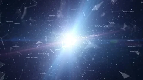 Digital cyberspace network word cloud looping animation Stock Footage 341158500