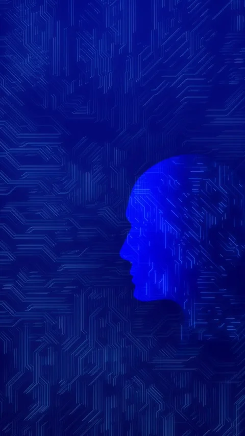 Digital Cyberspace Particles AI digital data flow data network cloud computing Stock Footage 333786022