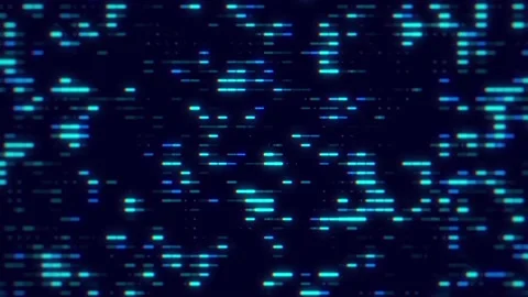 Digital Cyberspace with Particles and Digital Data Network Connections Stock Footage 183704533