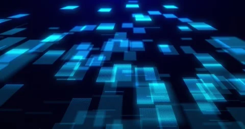 Digital cyberspace with particles and digital connection, high speed connect Stock Footage 245430376