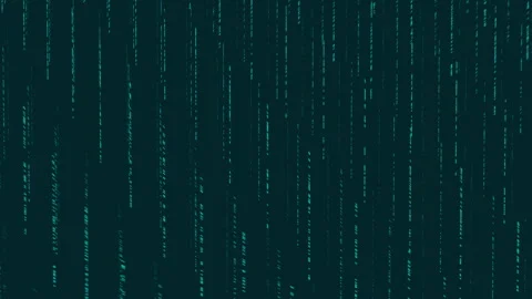 Digital Cyberspace with Particles and Digital Data Bytes. Cyber technology Stock Footage 258230472