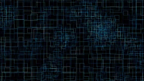 Digital Cyberspace with Particles and Digital Data Network Connections. High Video stock 268582799