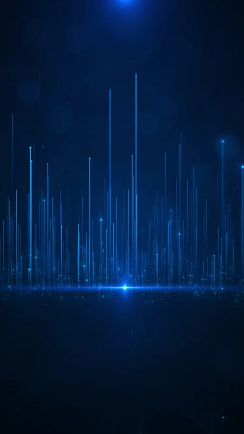 Digital cyberspace particles data network connections. glowing grid, big data Stock Footage 312432951