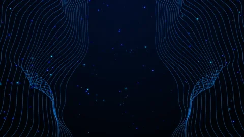 Digital cyberspace particles data network, Block chain technology Stock Footage 339264666