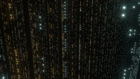Digital Cyberspace with Particles in line Stock Footage 201046093