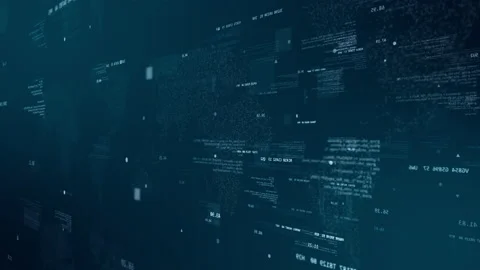 Digital cyberspace with program code levitation on map background technology Stock Footage 169399463