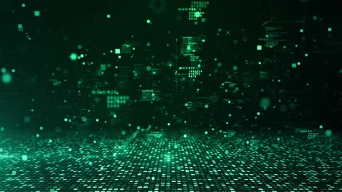 Digital cyberspace technology abstract background, Technology digital data Stock Footage 280092188