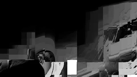 Digital damage pattern 3.seamless animation of pixel sorting glitch effect for Video stock 84838129